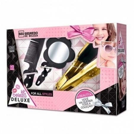 Kit Beleza Deluxe Com 3 Peças Brinquedo Infantil Zuca Toys