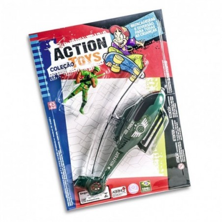 Kit Brinquedo Helicóptero Militar + Boneco Infantil Altimar