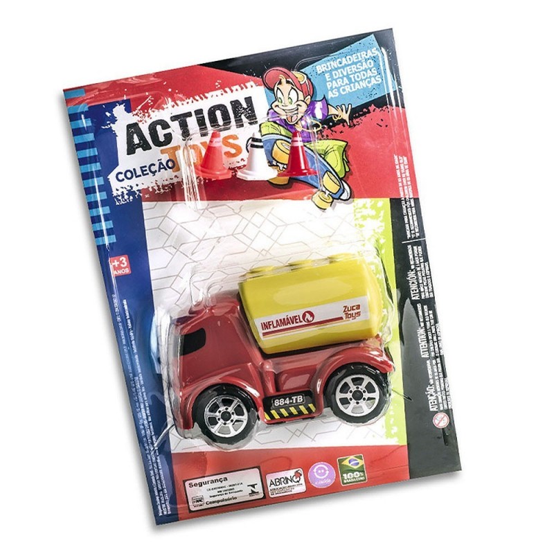 Kit Caminhão Tanque Combustível + 3 Acessórios Zuca Toys