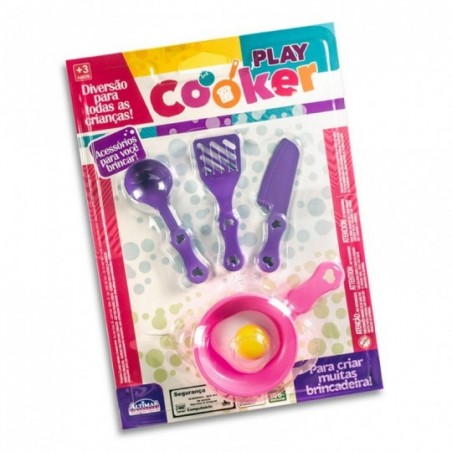 Kit Conjunto Cozinha 5 Peças Brinquedo Infantil Altimar