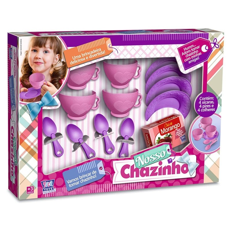 Kit Conjunto De Chá Com 13 Peças Brinquedo Infantil