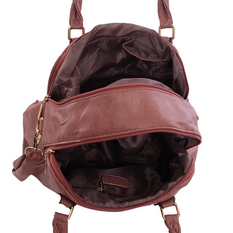 Bolsa Baguete Estilo Inglês Feminina Com Duas Repartições
