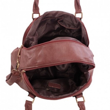 Bolsa Baguete Estilo Inglês Feminina Com Duas Repartições