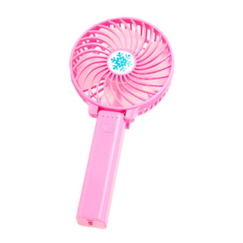 Ventilador De Mão Dobrável Portátil A Pilha Recarregável USB