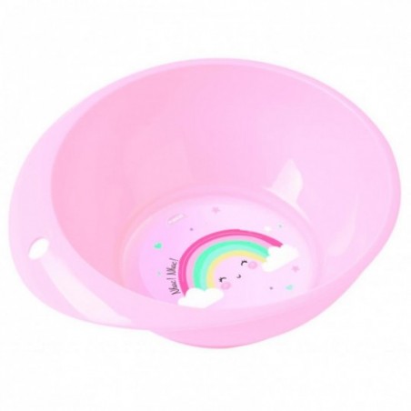 Tigela De Plástico Infantil Baby Arco Íris Plasútil 430ML