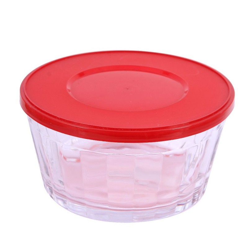 Tigela Bowl Vidro Americano Com Tampa Nadir Figueiredo 600ML