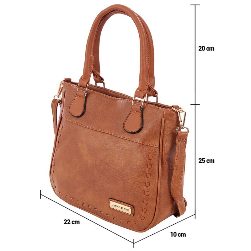 Bolsa De Ombro Feminina Em Alto Relevo Tressê Alça Dupla