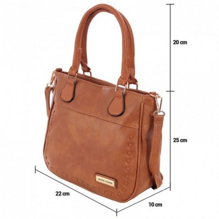 Bolsa De Ombro Feminina Em Alto Relevo Tressê Alça Dupla