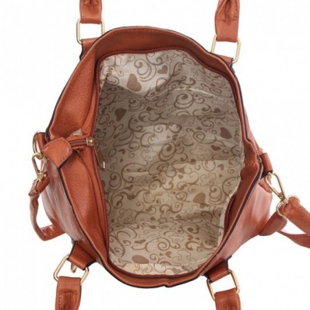 Bolsa De Ombro Feminina Em Tressê Alto Relevo Alça Dupla