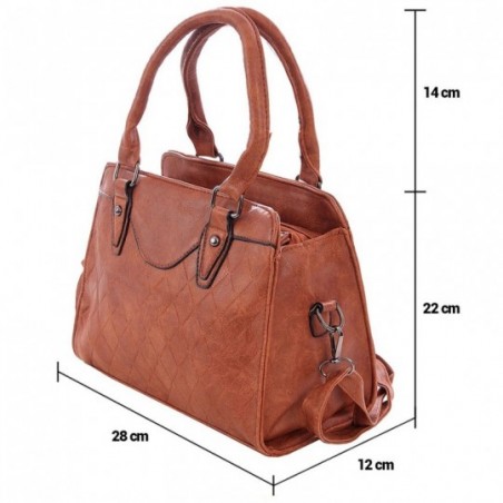 Bolsa De Ombro Feminina Estruturada Em Alto Relevo Matelassê