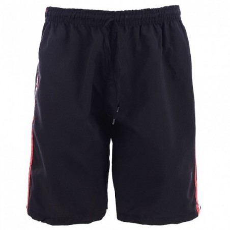 Shorts Bermuda Tactel Masculina Listras Laterais Com Cordão