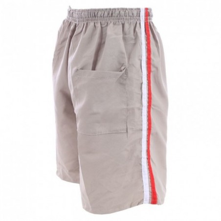 Shorts Bermuda Tactel Masculina Listras Laterais Com Cordão