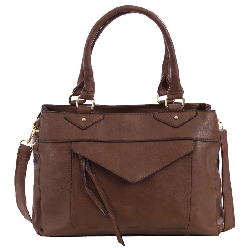 Bolsa Feminina Baguete Alto Relevo Com Duas Repartições
