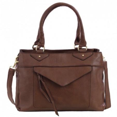 Bolsa Feminina Baguete Alto Relevo Com Duas Repartições