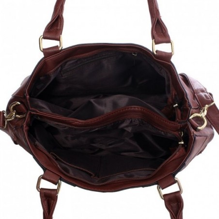 Bolsa Feminina Baguete Alto Relevo Com Duas Repartições