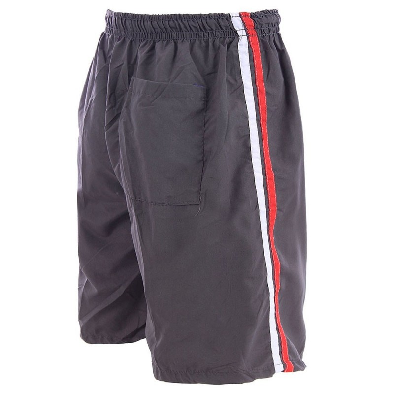 Shorts Bermuda Tactel Listras Laterais Com Cordão Masculina