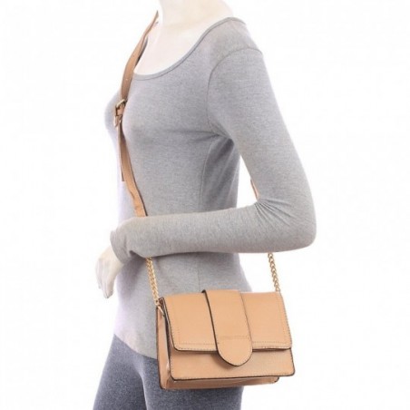 Bolsa Luxo Feminina Em Alto Relevo Com Alça De Correntes