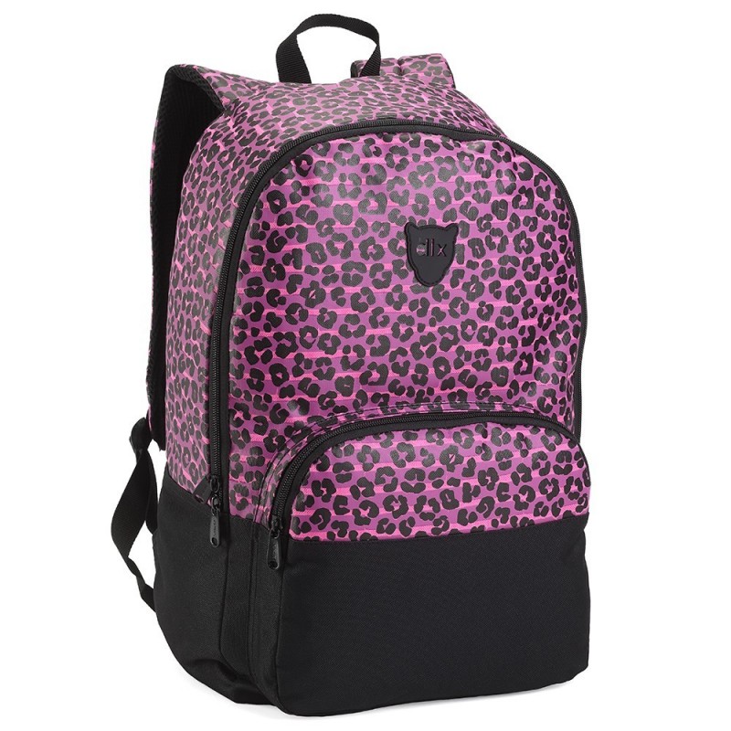 Mochila Feminina Universitária Escolar Em Animal Print