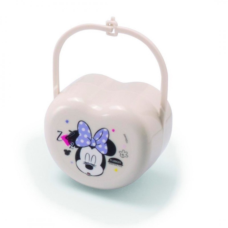 Porta Chupeta De Plástico Com Alça Minnie Mouse Plasútil