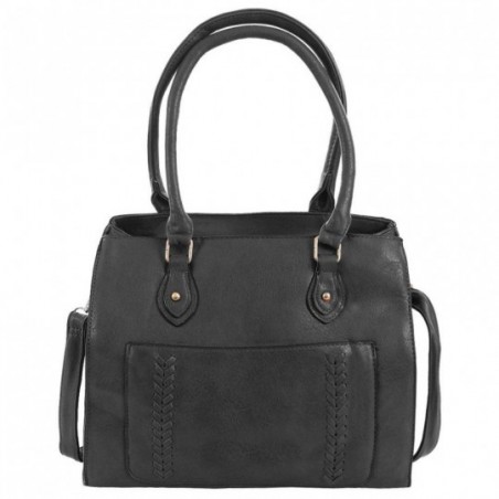 Bolsa Ombro Feminina Estruturada Tressê Repartições Externas