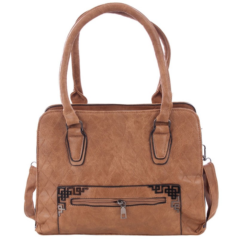 Bolsa Shopper Feminina Em Matelassê Detalhes Metálicos