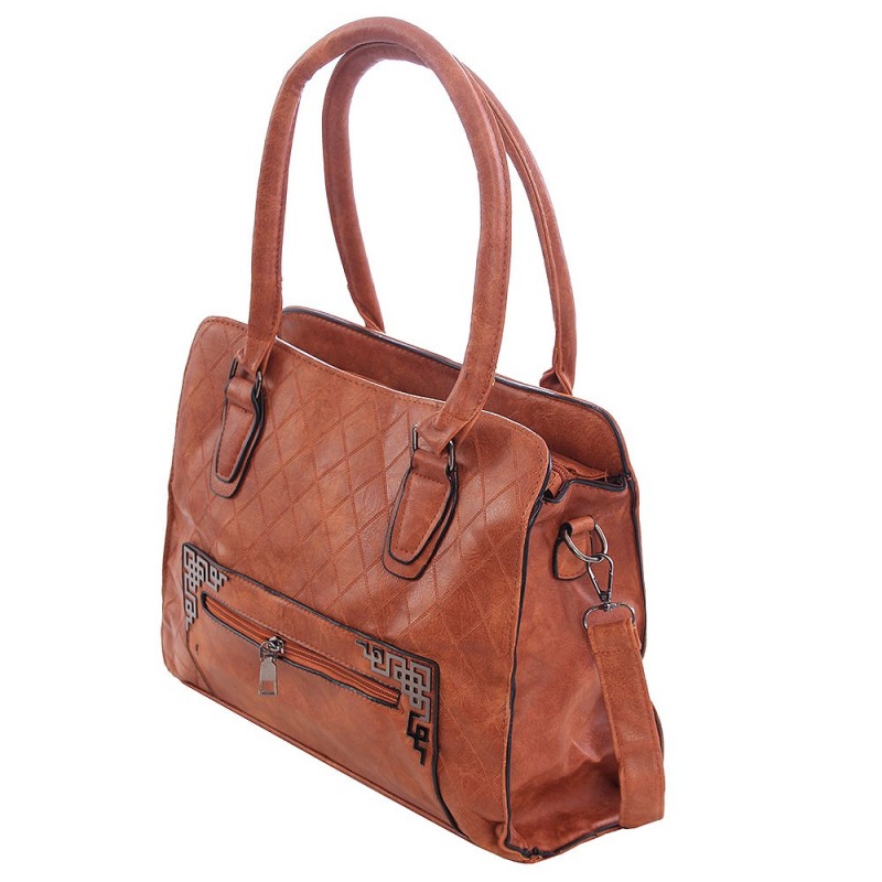 Bolsa Shopper Feminina Em Matelassê Detalhes Metálicos