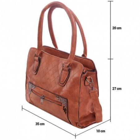 Bolsa Shopper Feminina Em Matelassê Detalhes Metálicos