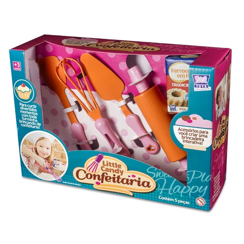 Conjunto Confeitaria Com 5 Peças Infantil Zuca Toys