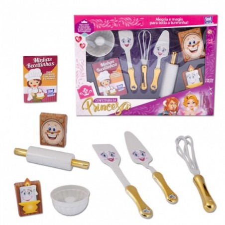 Conjunto Confeitaria Da Princesa Com 8 Peças Zuca Toys