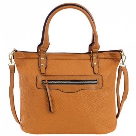 Bolsa Totem Feminina Em Alto Relevo Texturizada Fecho Botão