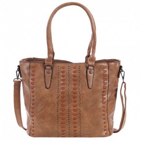 Bolsa Totem Feminina Em Alto Relevo Tressê Com Vazados
