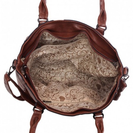Bolsa Totem Feminina Em Alto Relevo Tressê Com Vazados