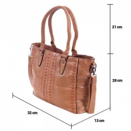 Bolsa Totem Feminina Em Alto Relevo Tressê Com Vazados