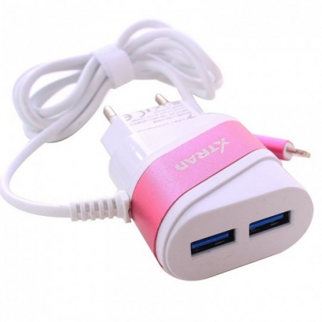 Carregador Turbo Completo Para Iphone 2 Entradas Simultâneas