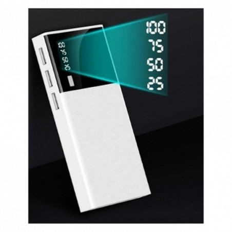 Carregador Power Bank 3 Entradas Com Lanterna Inova 10000mAh