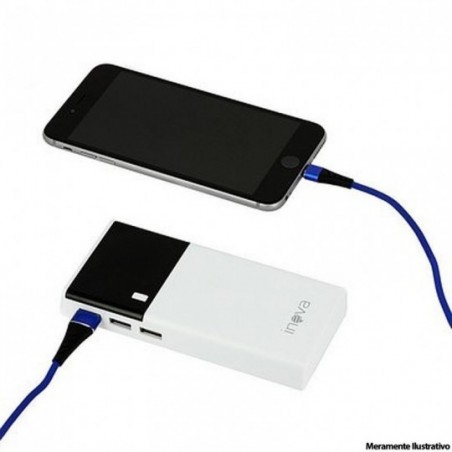 Carregador Power Bank 3 Entradas Com Lanterna Inova 10000mAh