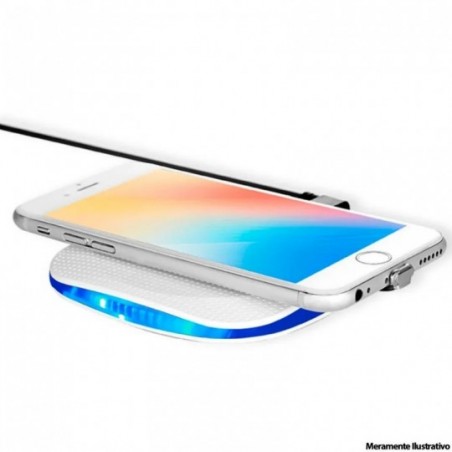 Carregador Por Indução Wireless Portátil LED Bivolt WR-11