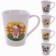 Caneca Porcelana Tulipa Temática Estampas Vaquinha 250ml