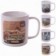 Caneca Porcelana Reta Temática Estampas Retrô Variadas 200ml