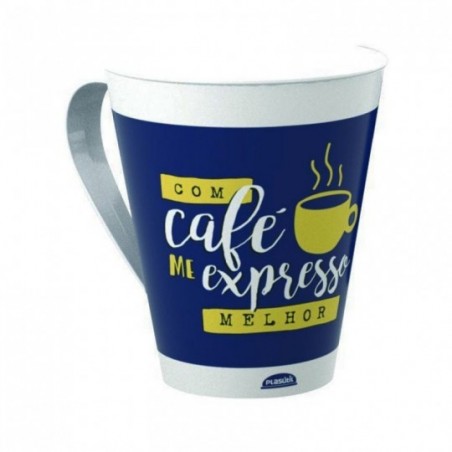 Caneca Plástica Com Estampas Variadas 360ml Plasútil