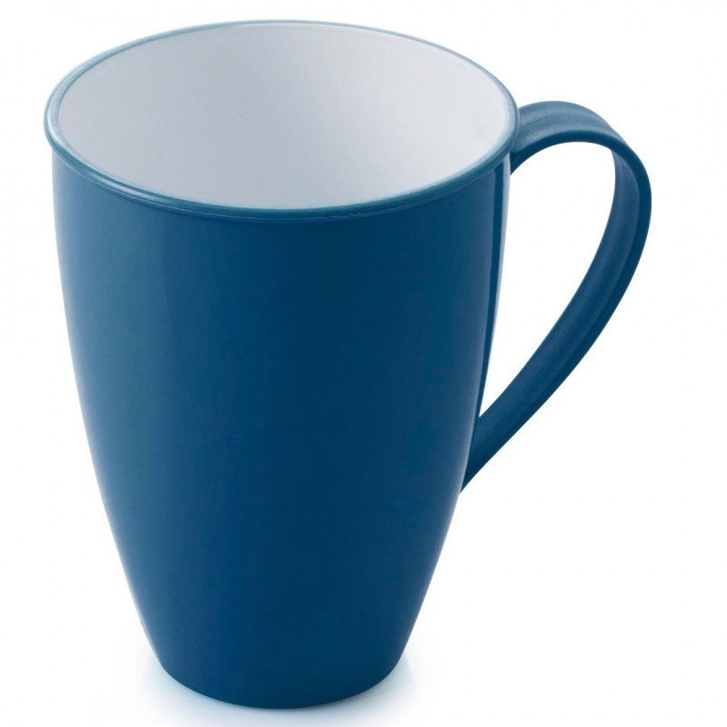 Caneca Plástica Azul Escuro Duo 360° Plasútil 520ML