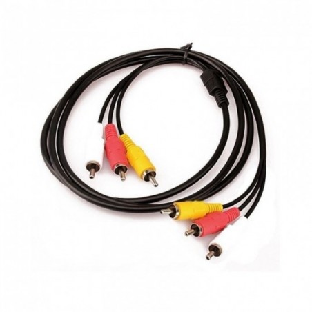 Cabo De Vídeo 3 RCA X 3 RCA 1,5 Metros