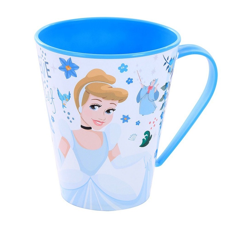 Caneca Infantil Princesas Cinderela 360ml Plasútil
