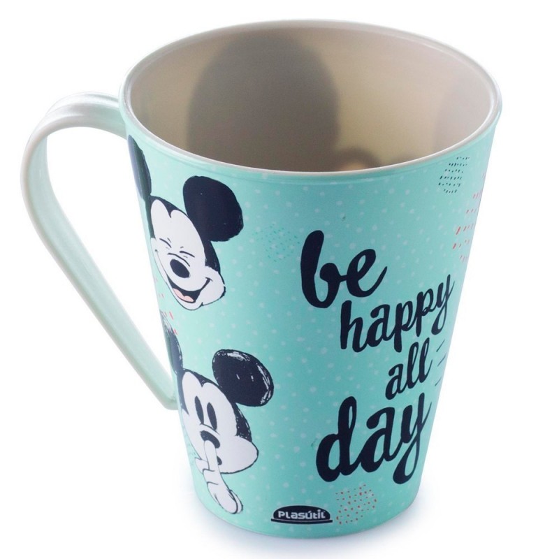 Caneca Infantil Baby Plástico Mickey Mouse 360ML Plasútil