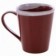 Caneca De Porcelana Tulipa Caramelo Borda Decorada 250ml