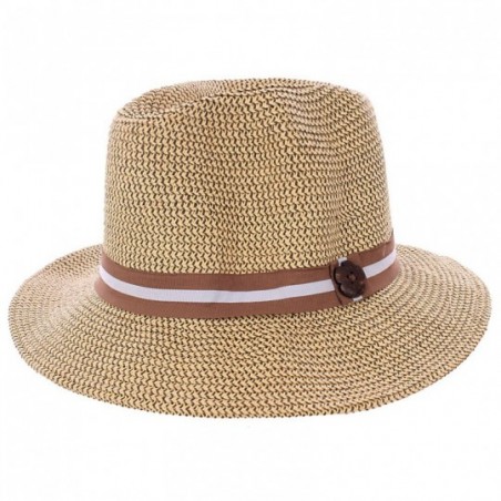 Chapéu Fedora Panamá Feminino Com Fita Decorativa
