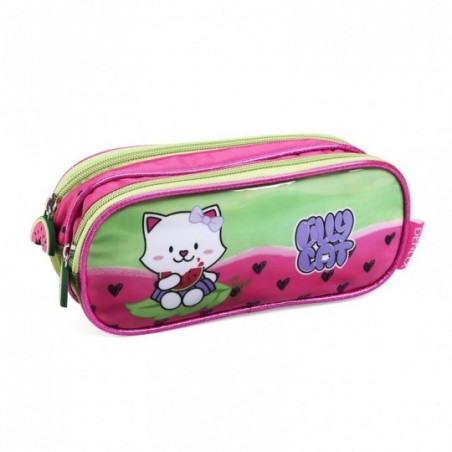 Estojo Escolar Infantil Meninas Estampa Lilly Cat