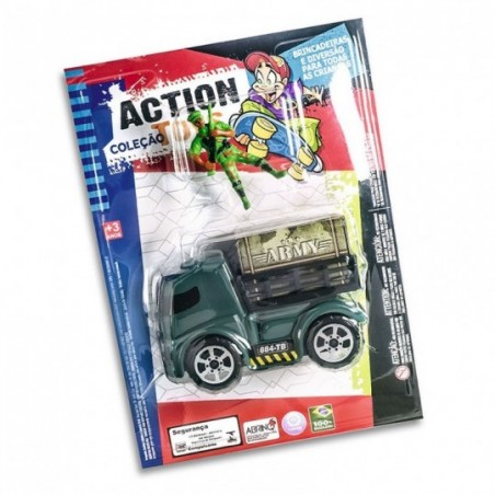 Kit Caminhão Loneiro + Boneco Brinquedo Infantil Zuca Toys