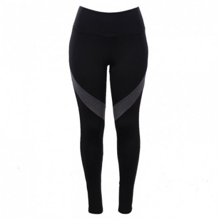 Calça Fitness Feminina Legging Suplex Com Faixa Colorida