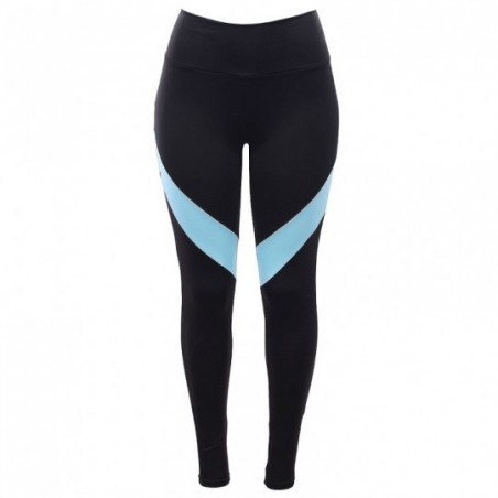 Calça Suplex Feminina Legging Fitness Com Faixa Colorida